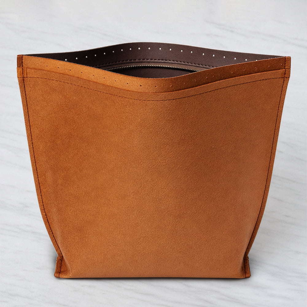 Knitme Tabanlı Deri Çanta Astarı Kahverengi 35*25 cm - BA-0158
